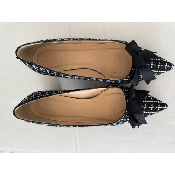 J.Crew Women's Ballet Pumps Tweed Size 8.5 - Picture 2 of 10